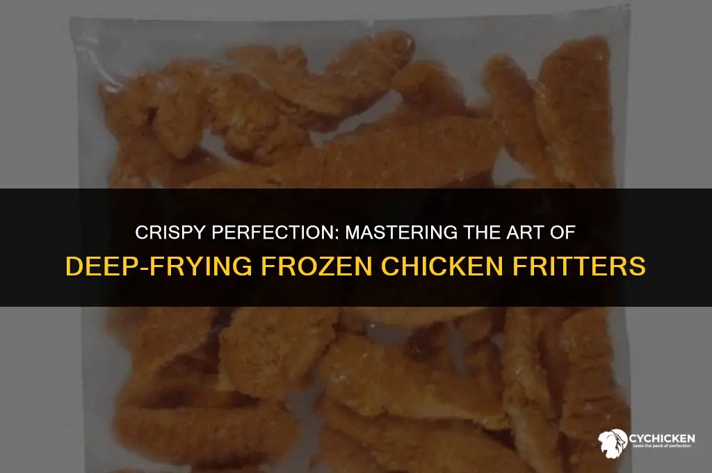 how long deep fry frozen chicken fritters