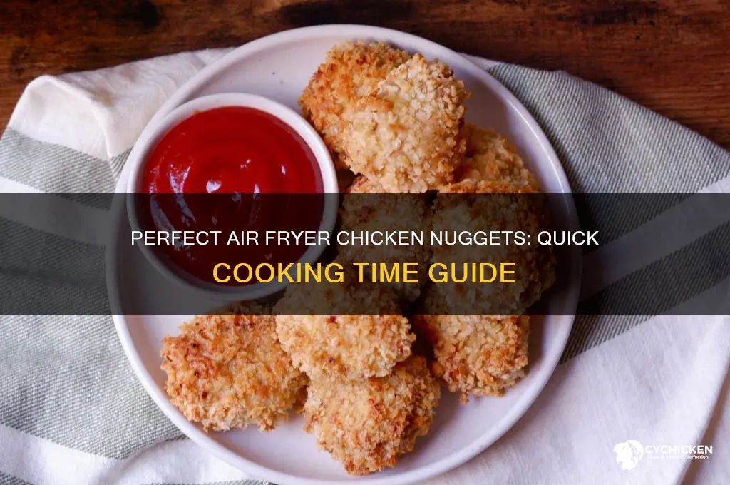 how long do chicken nuggets take in airfryer