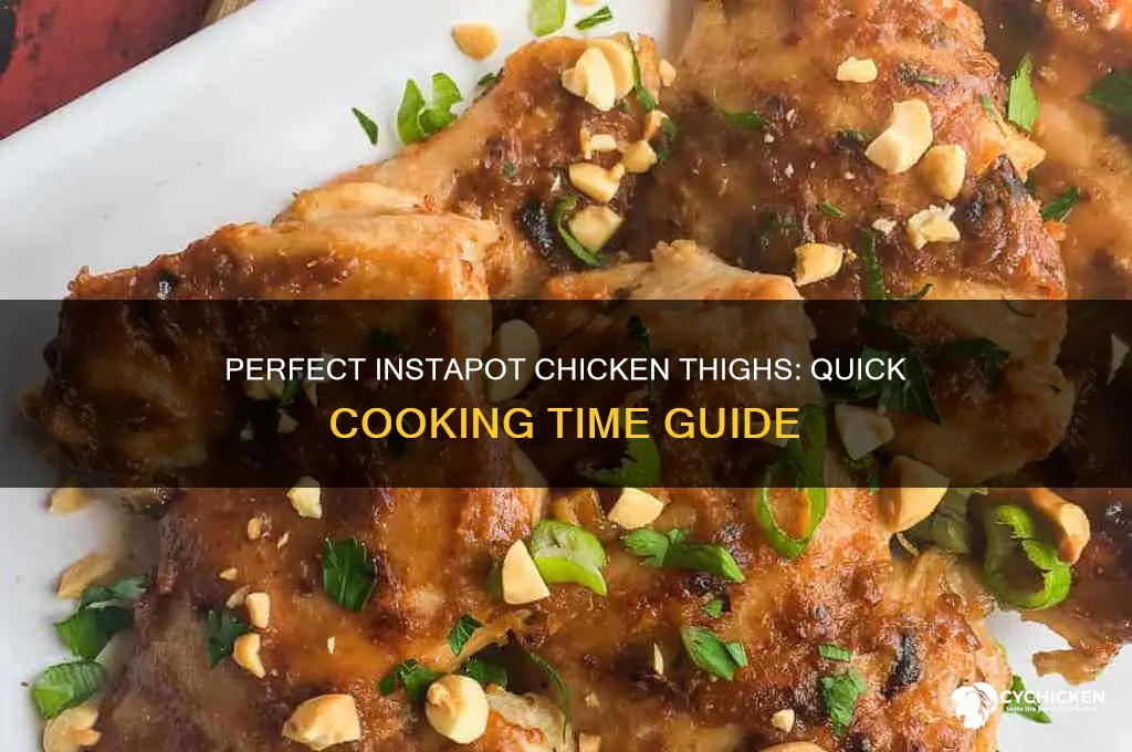 how long do chicken thighs cook in the instapot