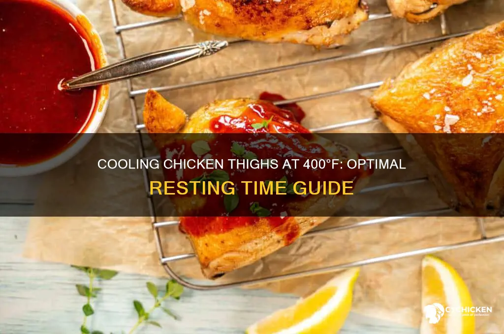how long do chicken thighs cool for at 400
