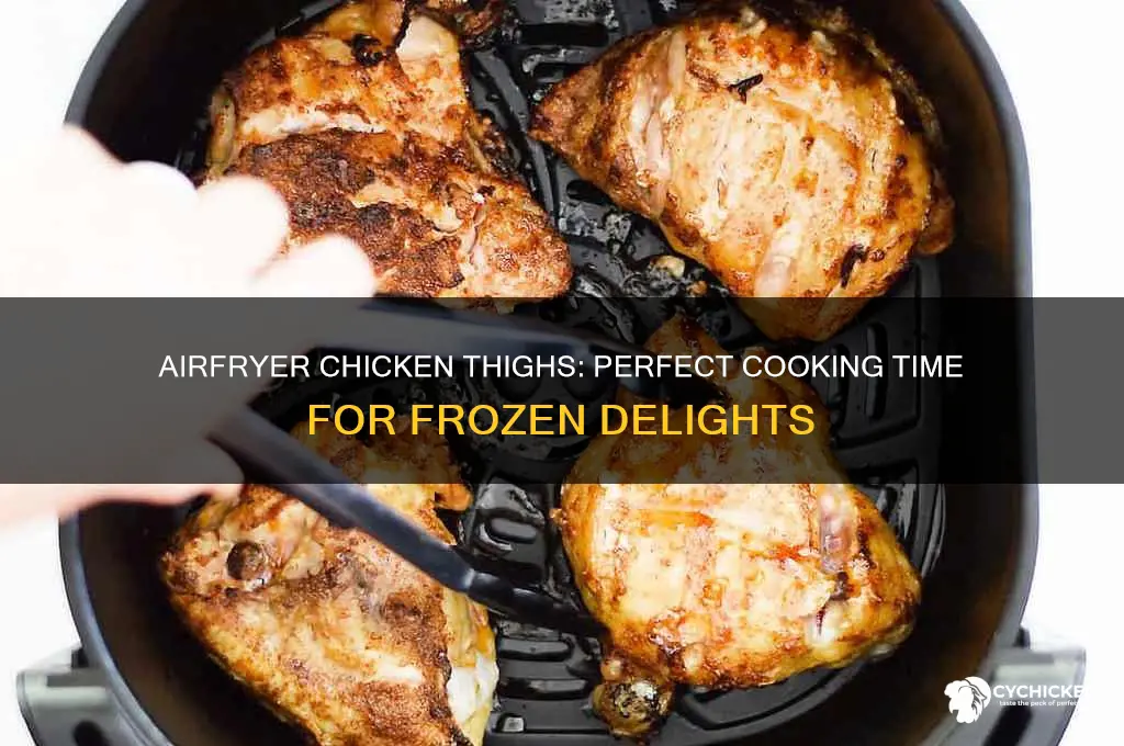 how long do frozen chicken thighs take in the airfryer