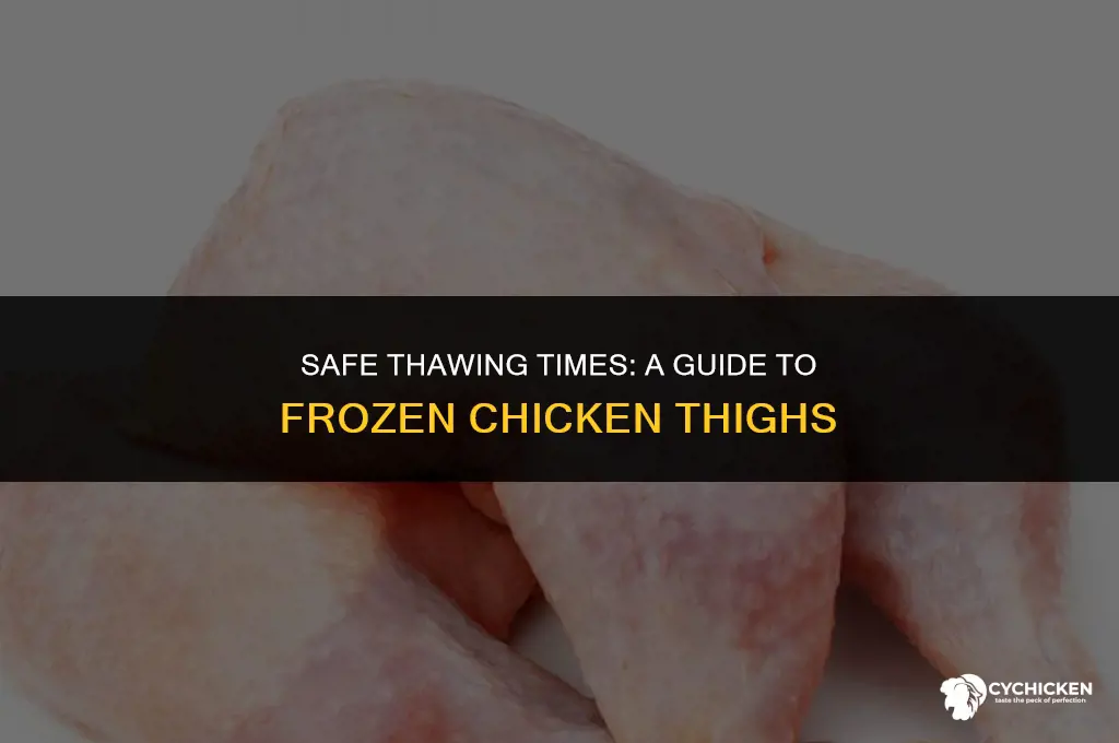 how long do frozen chicken thighs take to thaw