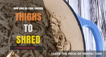 Perfectly Shredded Chicken Thighs: Optimal Boiling Time Guide