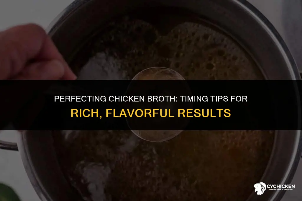 how long do i boil chicken to get broth