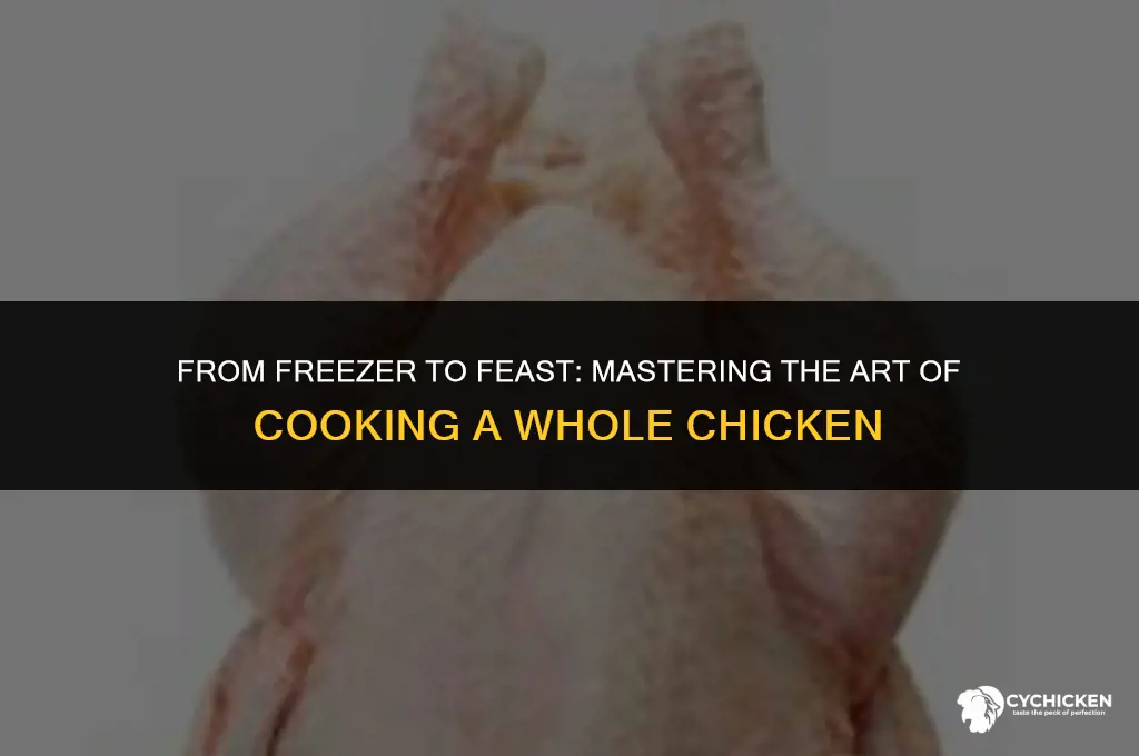 how long do i cook a frozen whole chicken