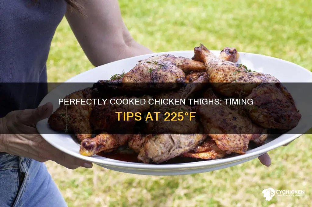 how long do i cook chicken thighs at 225