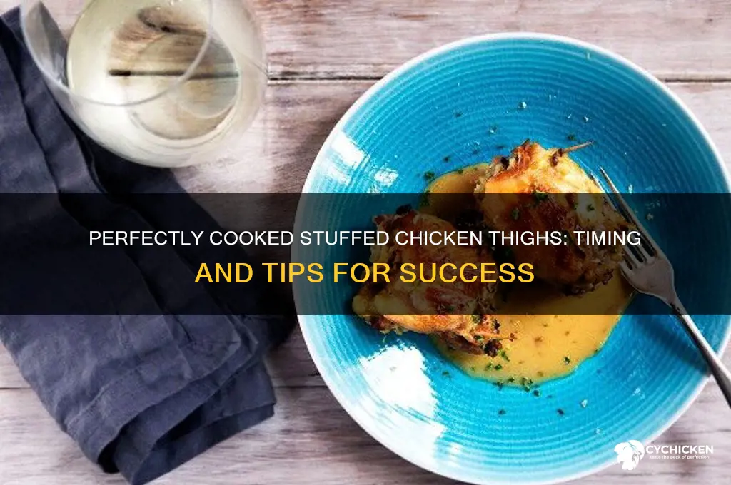 how long do i cook stuffed chicken thighs