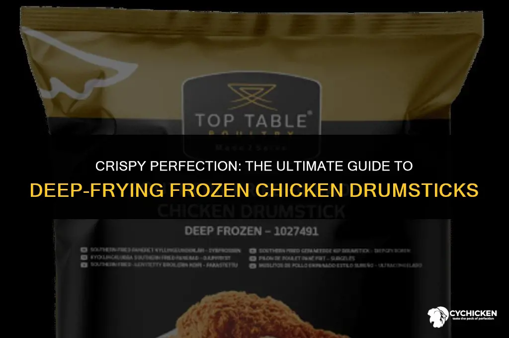 how long do i deep fry frozen chicken drumsticks