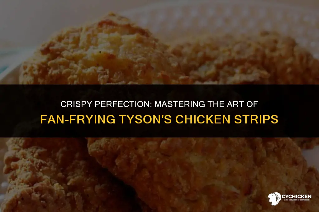 how long do i fan fry tysons frozen chicken strips