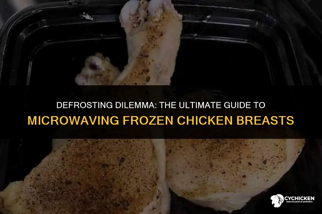 how long do i microwave a frozen chicken breast