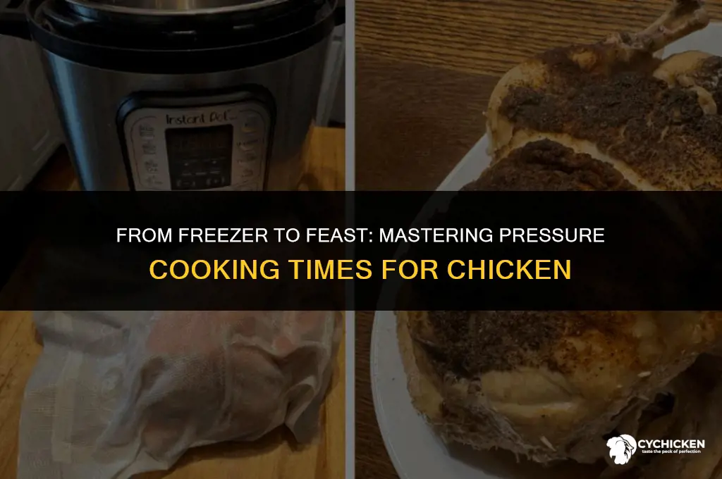 how long do i need to pressure cook frozen chicken