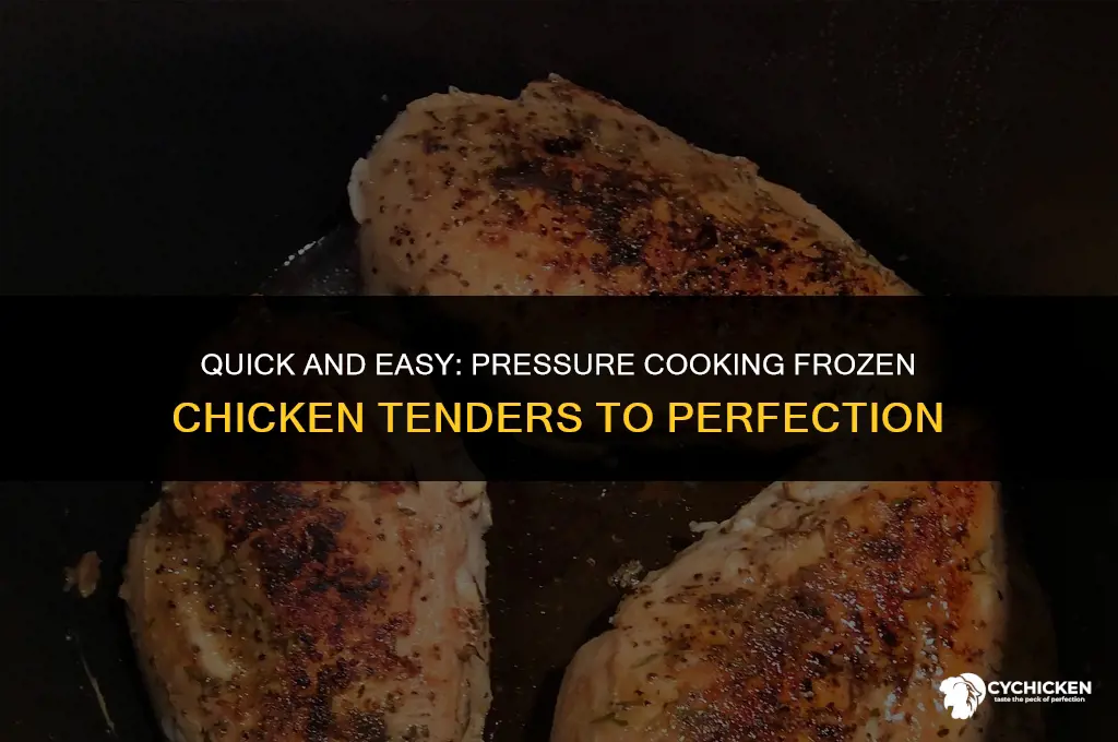 how long do i pressure cook frozen chicken tenders