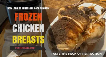 Perfectly Cooked Chicken: Pressure Cooking Slightly Frozen Breasts