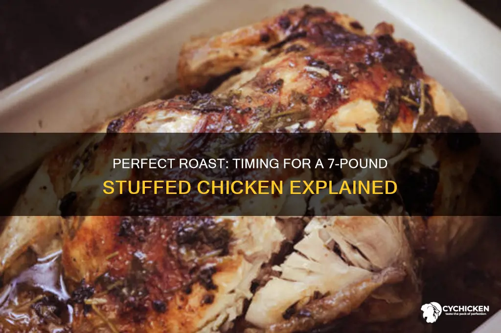how long do i roast a 7 lb stuffed chicken