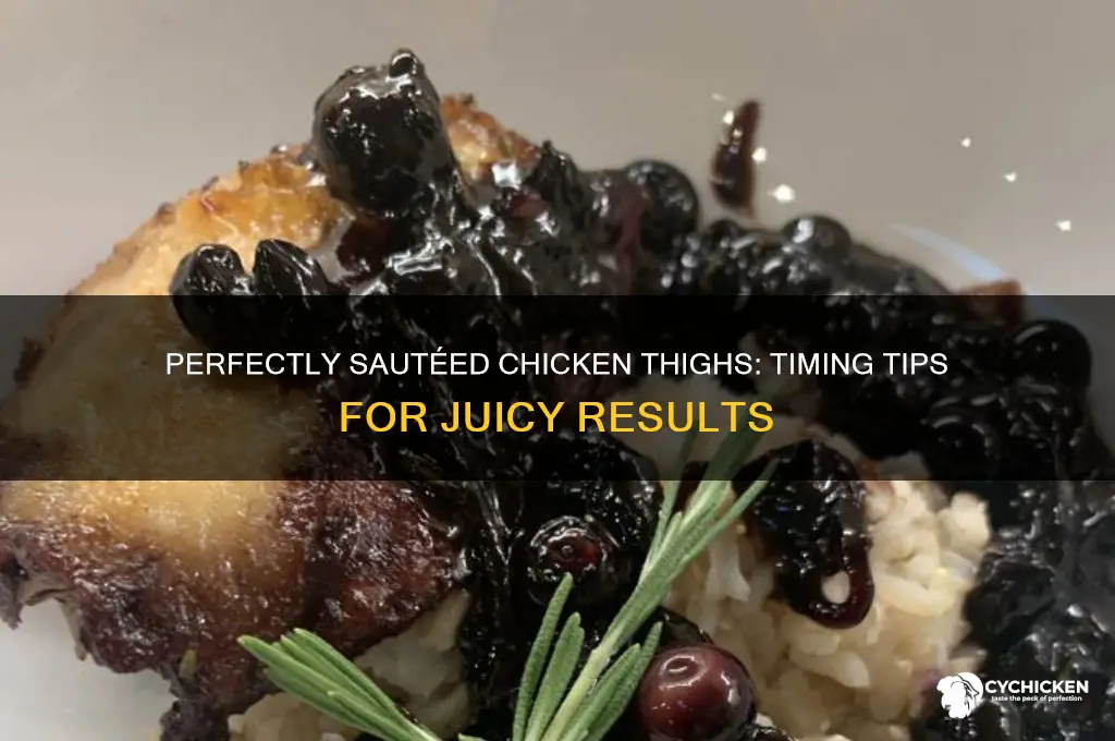 how long do i saute chicken thighs
