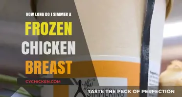 Perfectly Cooked Frozen Chicken Breast: Simmering Time Guide