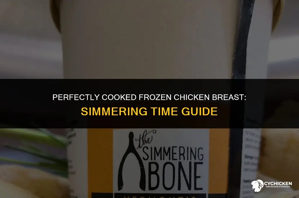 how long do i simmer a frozen chicken breast