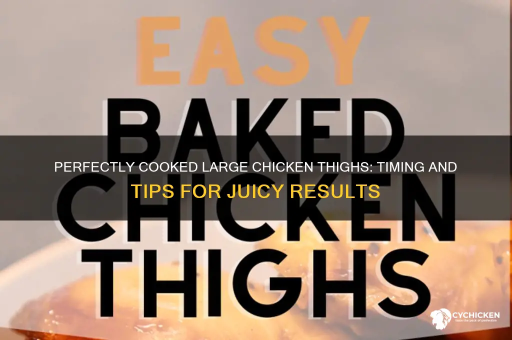 how long do large chicken thighs take to cook