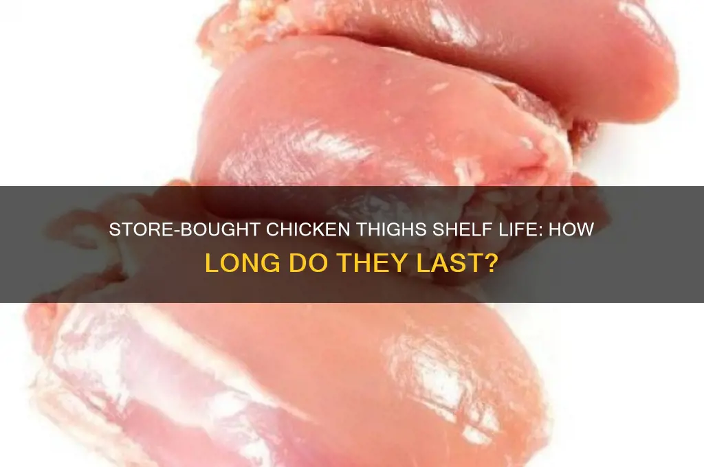 how long do store bought chicken thighs last