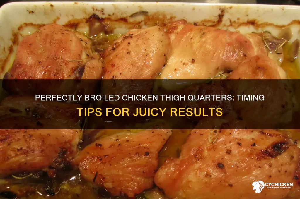 how long do u broil chicken thighs quarters
