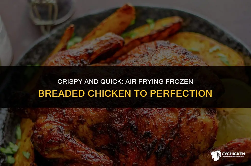 how long do you air fry frozen raw breaded chicken
