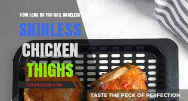 Perfectly Cooked Chicken Thighs: Boiling Time for Boneless, Skinless Meat