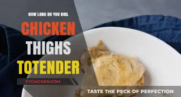 Perfectly Tender Chicken Thighs: Mastering the Boiling Time and Technique