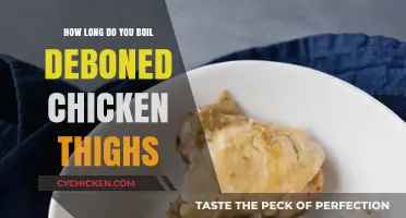Perfectly Boiled Deboned Chicken Thighs: Timing Tips for Juicy Results