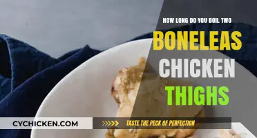 Perfectly Cooked: Boiling Time for Two Boneless Chicken Thighs