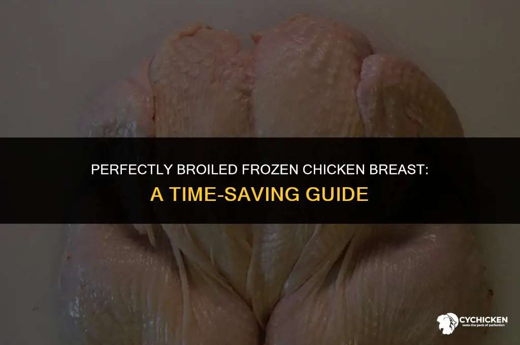 how long do you broil frozen boneless chicken breast