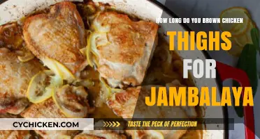 Perfectly Browning Chicken Thighs for Jambalaya: Timing and Tips