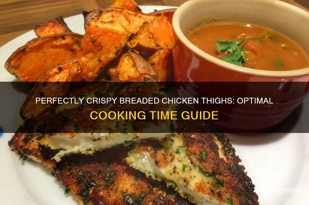 how long do you cook breaded chicken thighs