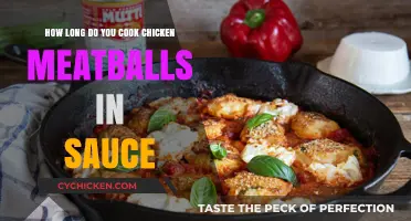 Perfect Chicken Meatballs in Sauce: Cooking Time and Tips