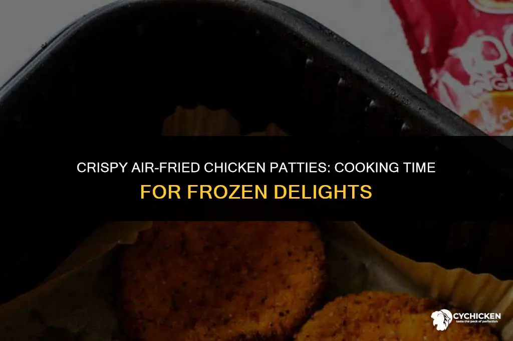 how long do you cook chicken patties frozen for airfryer