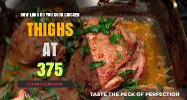 Perfectly Cooked Chicken Thighs at 375°F: Timing Tips