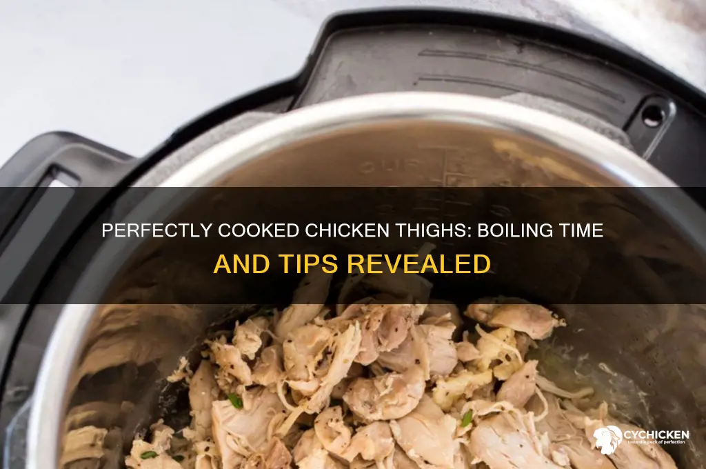 how long do you cook chicken thighs in water