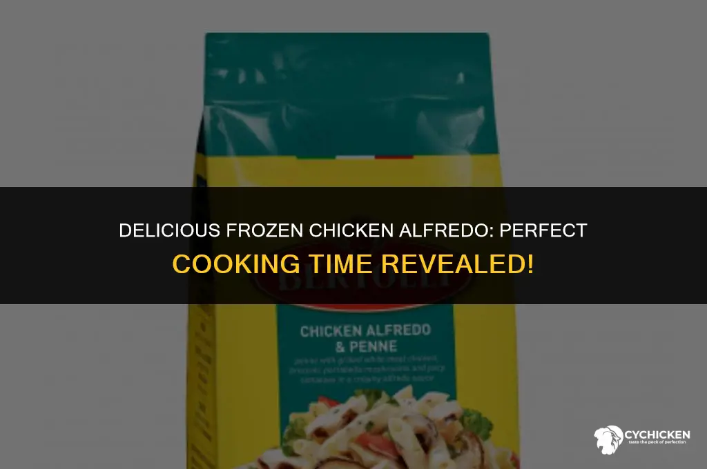 how long do you cook frozen chicken alfredo