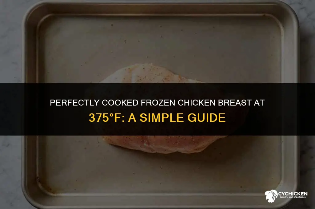 how long do you cook frozen chicken breast at 375