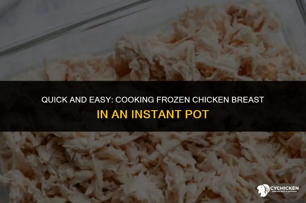 how long do you cook frozen chicken breast in instapot