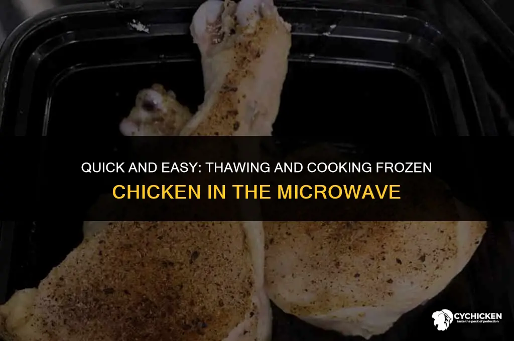 how long do you cook frozen chicken in the microwave