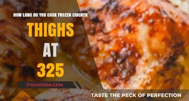 Perfectly Cooked Frozen Chicken Thighs at 325°F: Timing Guide