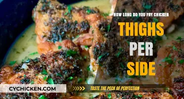 Perfectly Crispy Chicken Thighs: Frying Time Per Side Guide