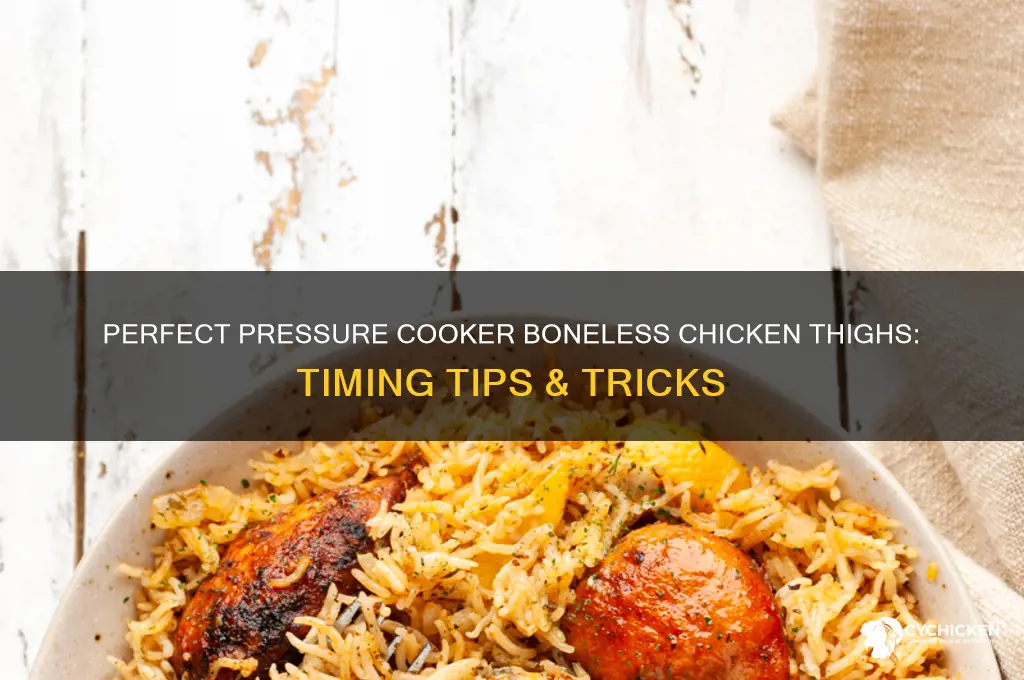 how long do you pressure cook boneless chicken thighs