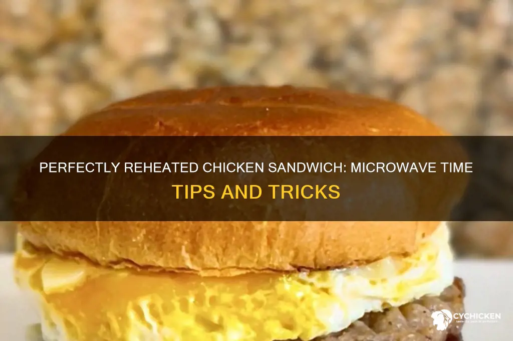 how long do you put chicken sandwichs in the microwave