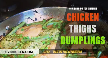 Perfect Chicken Thigh Dumplings: Simmering Time for Juicy Results