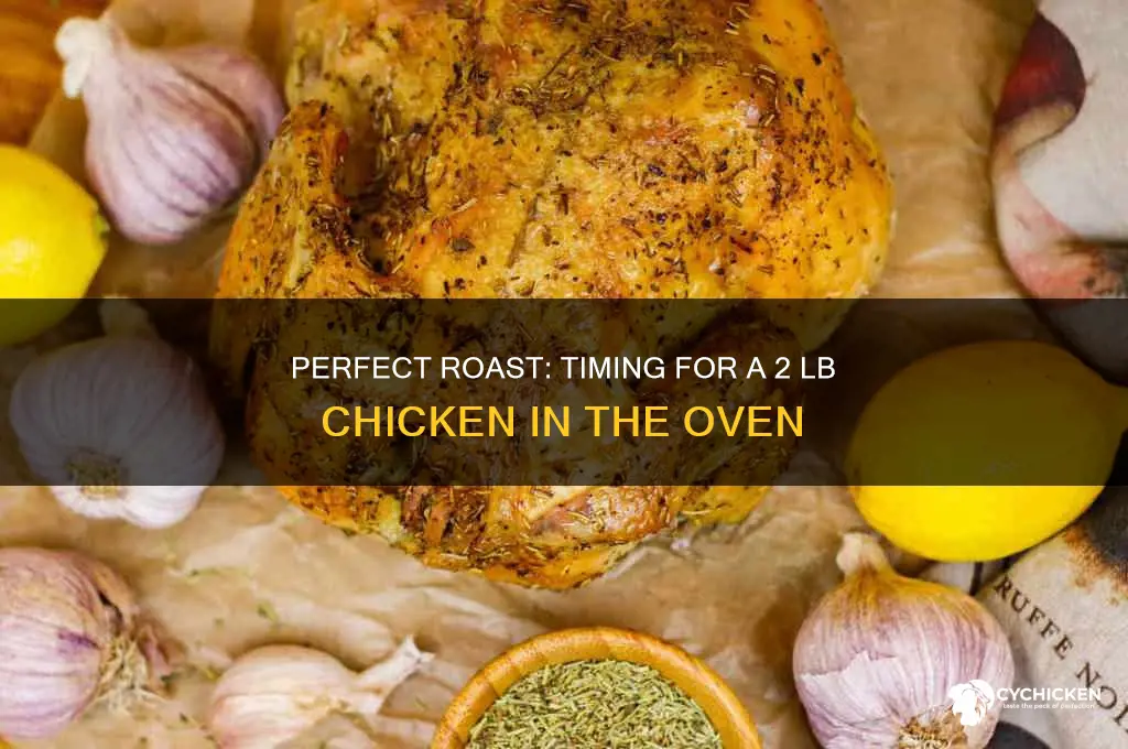 how long does a 2 ib chicken take to roast