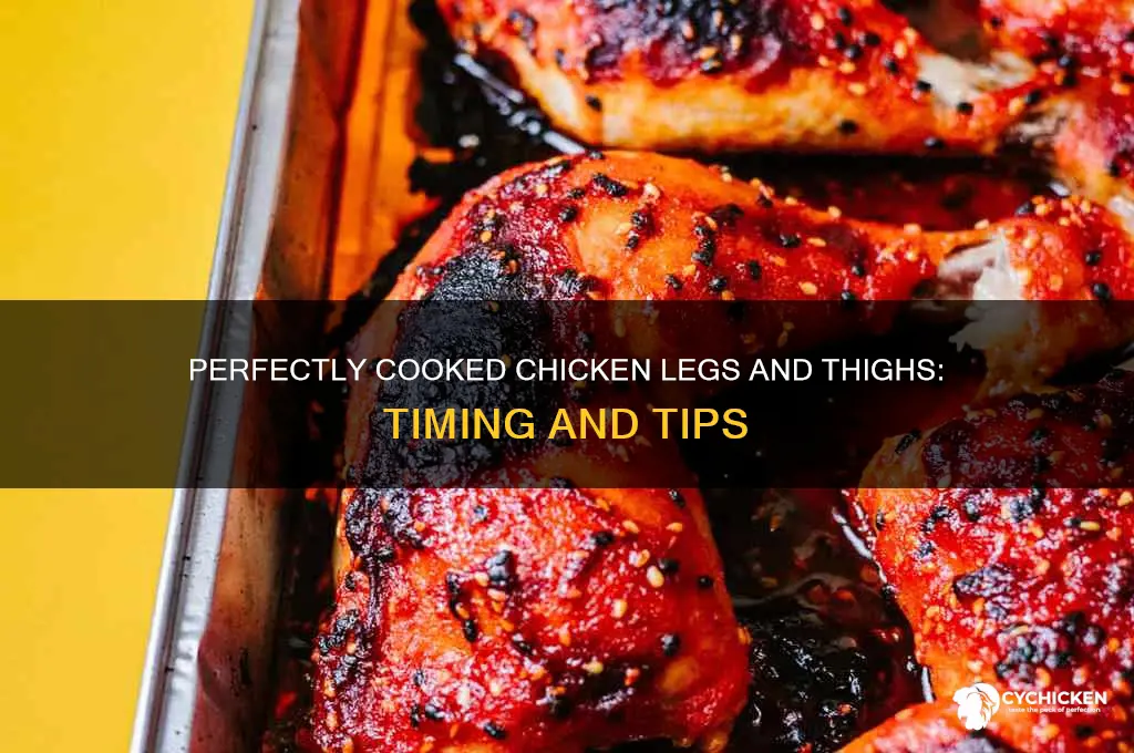 how long does chicken leg and thigh take to cook