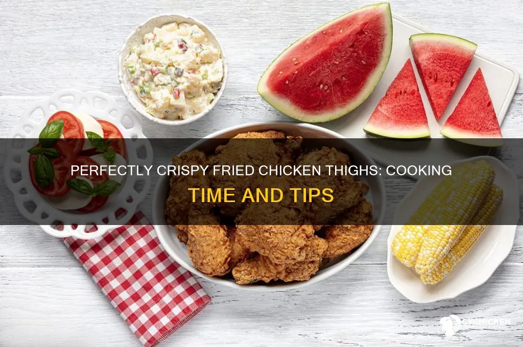 how long does it take to cook fried chicken thighs