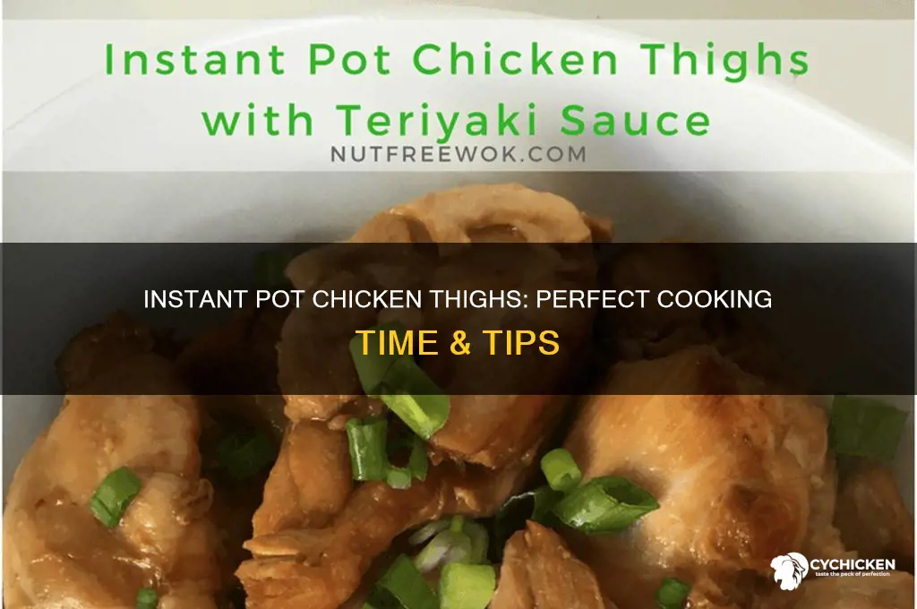 how long for chicken thighs in instantpot