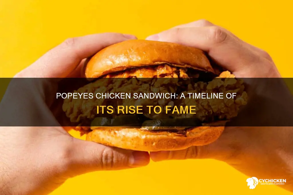 how long has popeyes chicken sandwich been around
